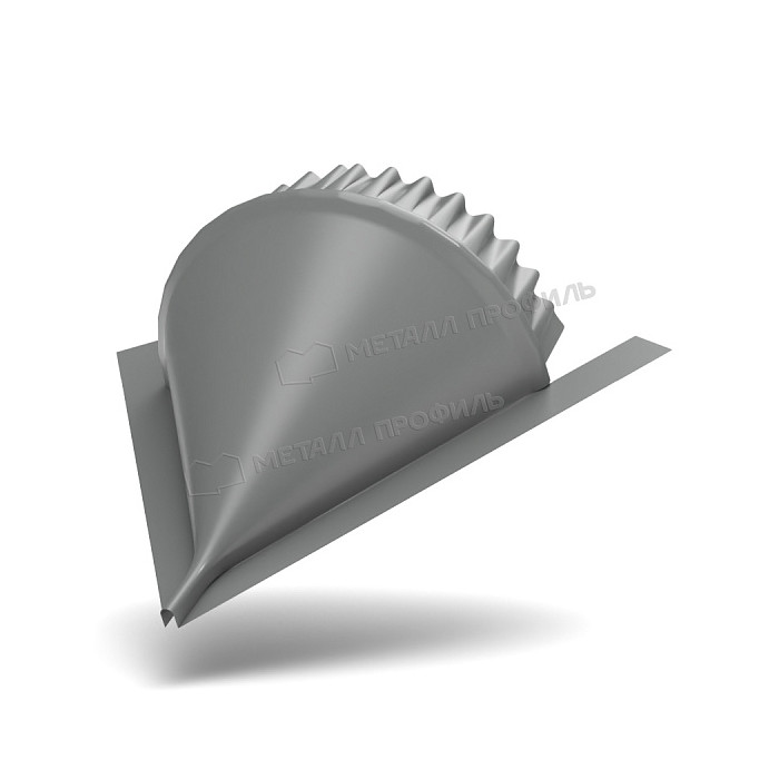 Заглушка конька круглого конусная (ECOSTEEL_MA-01-МореныйДуб-0.5)